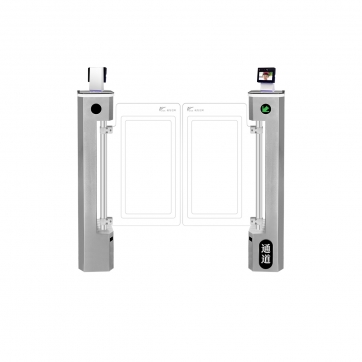 304不锈钢立式摆闸【人脸识别进+人脸识别出】