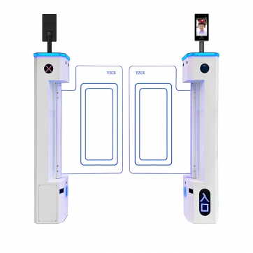 白色单通道【人脸识别进+人脸识别出】