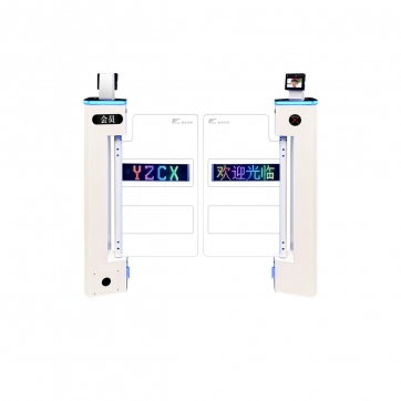 三角立式摆闸【人脸识别进+人脸识别出】