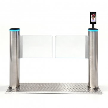 单通道【人脸识别进+按钮出】含地台