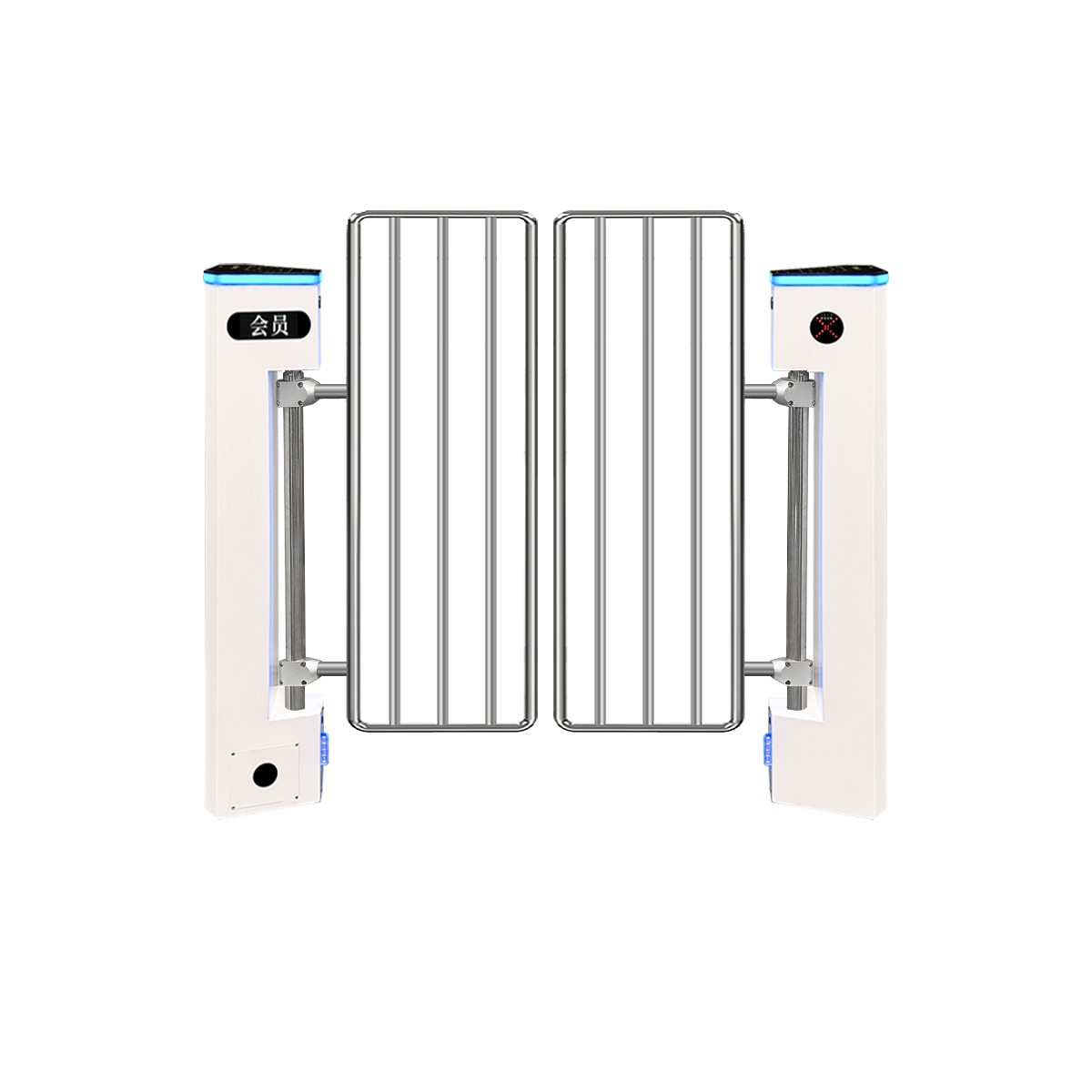 三角立式摆闸【加高摆臂】(图1)